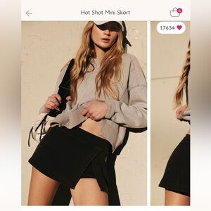 Free People Movement Hot Shot Mini Skort
